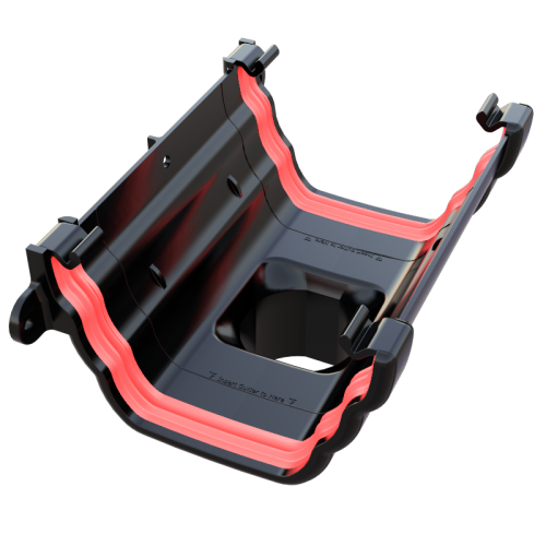 Running Outlet Ogee Black