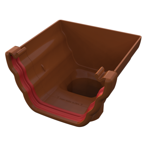 Stop End Outlet Ogee Caramel