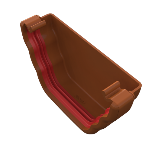 External Stop End Ogee Caramel