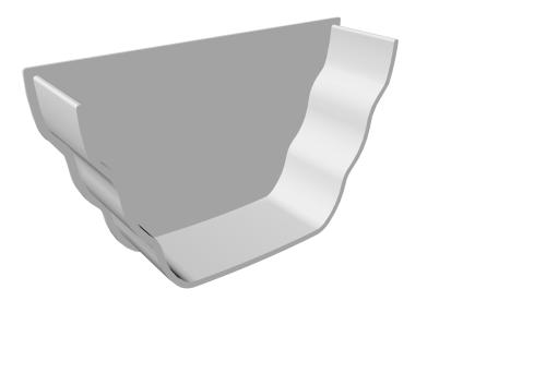 Internal Stop End Ogee White