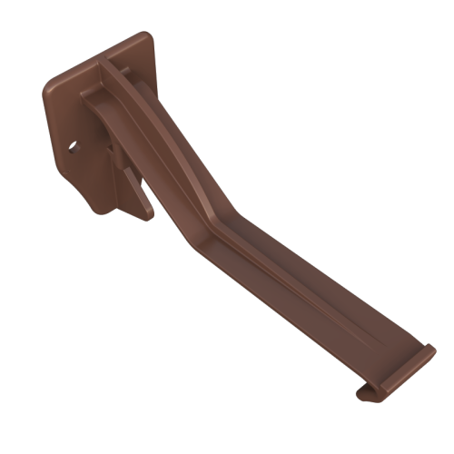 Top Hung Fascia Bracket Ogee Brown