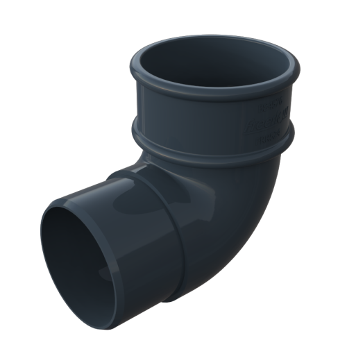 90* OBend Round Anthracite Grey