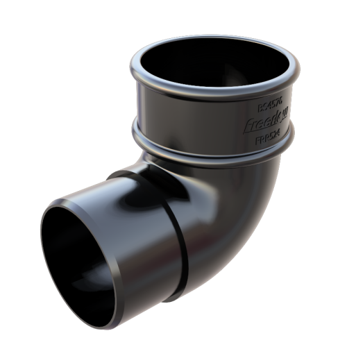 90* OBend Round Black