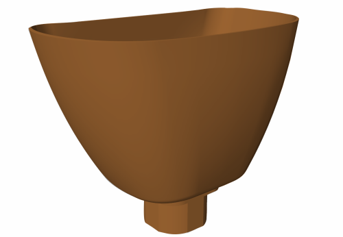 Freeflow Rainwater Hopper Square Caramel