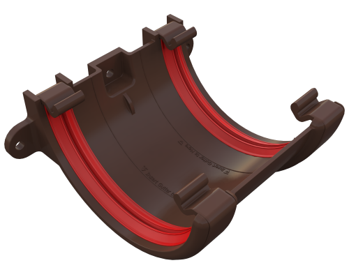 Gutter Union Round Brown