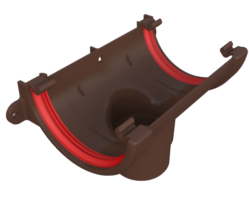 Running Outlet Round Brown