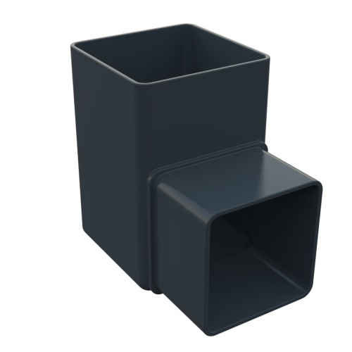 90* Bend Square Anthracite Grey