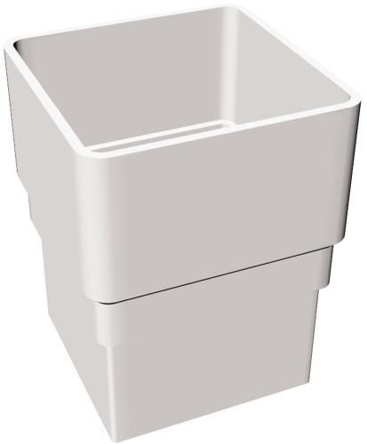 Pipe Socket Square White