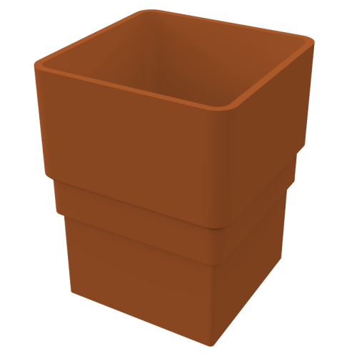 Pipe Socket Square Caramel