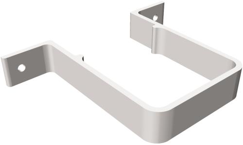 Clips 2 Screw Square Pipe White