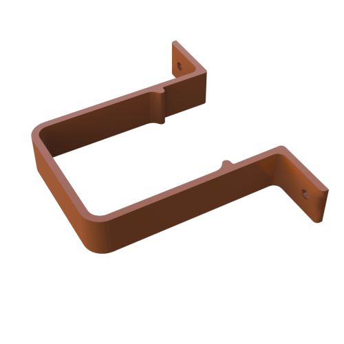Clips 2 Screw Square Pipe Caramel