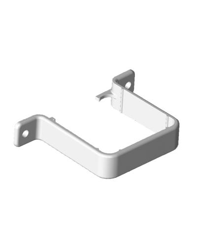 Flush Fit Clips Square Pipe White