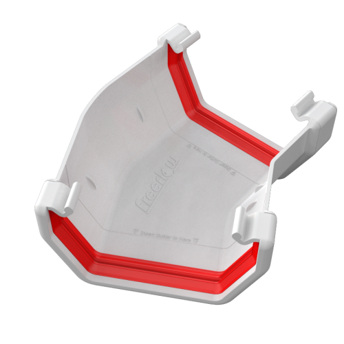 150* Gutter Angle Square White