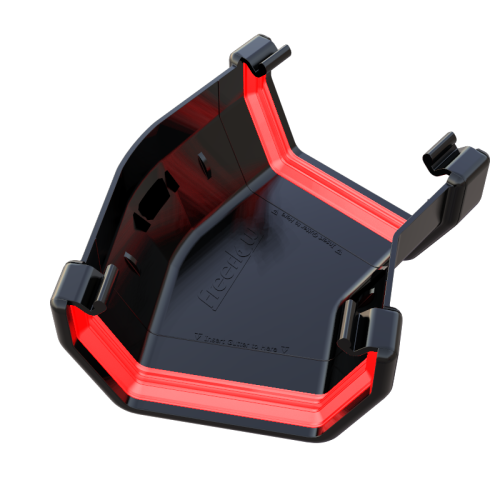 150* Gutter Angle Square Black