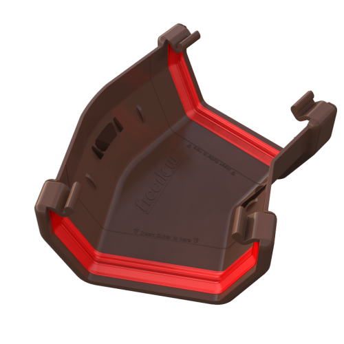 150* Gutter Angle Square Brown