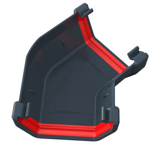 135* Gutter Angle Square Anthracite Grey