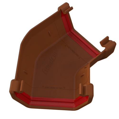 135* Gutter Angle Square Caramel