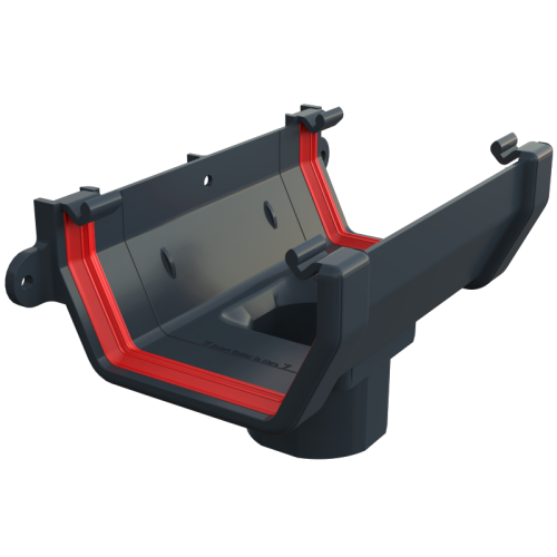 Running Outlet Square Anthracite Grey