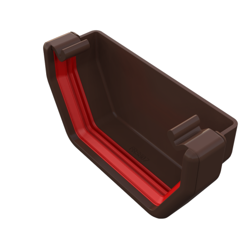 External Stop End Square Brown