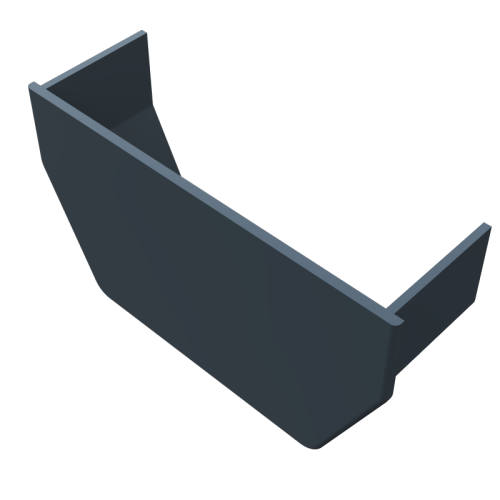 Internal Stop End Square Anthracite Grey