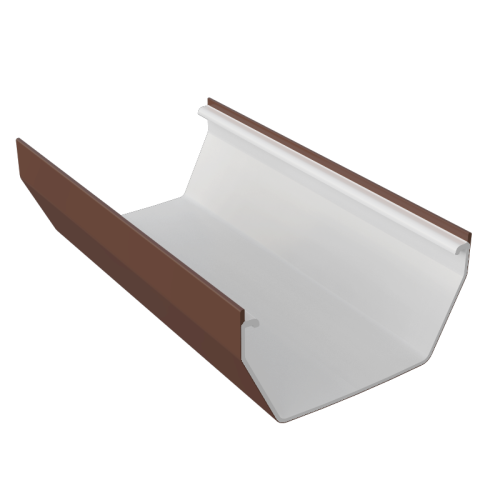 5m Square Gutter Brown (800 Centres)