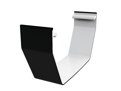 5m Square Gutter Black (800 Centres)