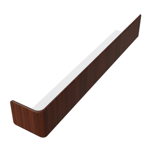 300mm Fascia External 90* Corner Rosewood