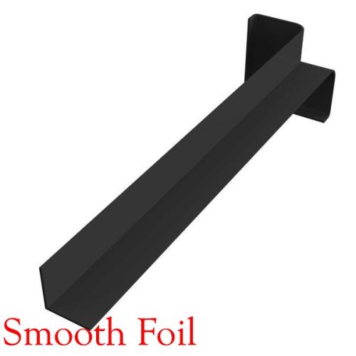  300mm Internal Corner Smooth Foil Black RAL 9011