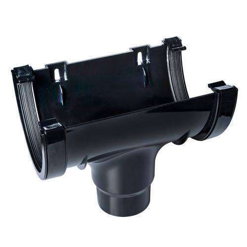 Super Deep Running Outlet (110mm) Gutter 170mm Black