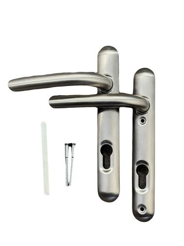 Lever / Lever (122mm Short Backplate) Handles - Stain Steel