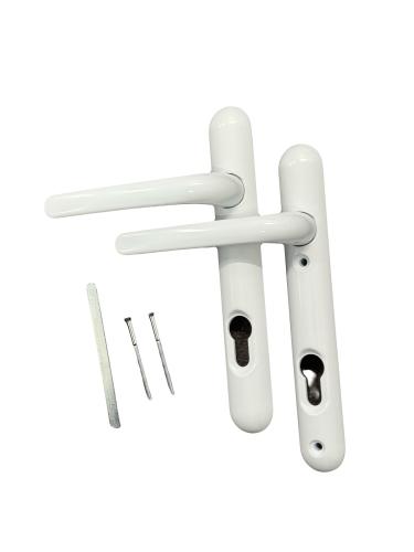Lever / Lever (112mm Short Backplate) Handles - White