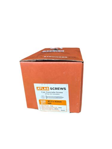 7.5 x 62mm Frame Fixings Box Qty 100