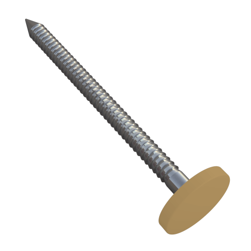 50mm Poly Top Nails Irish Oak