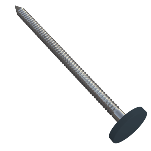 65mm Poly Top Nails Anthracite Grey