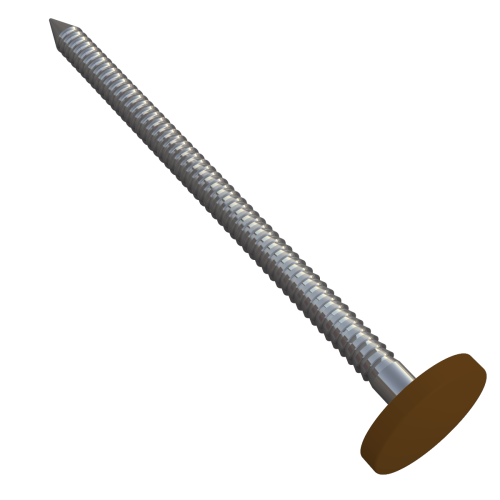 65mm Poly Top Nails Golden Oak