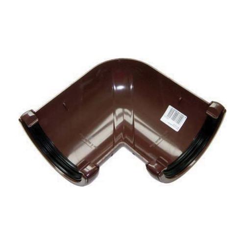 90* Gutter Angle Round Brown