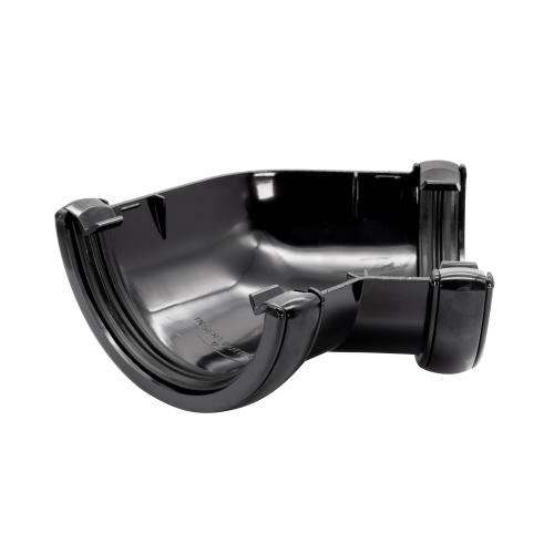 135* Gutter Angle Round Black