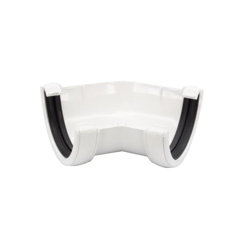 135* Gutter Angle Round White