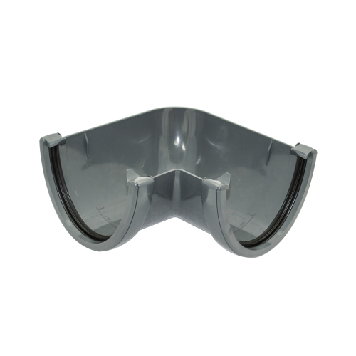 90* Angle Deepflow Gutter Anthracite Grey