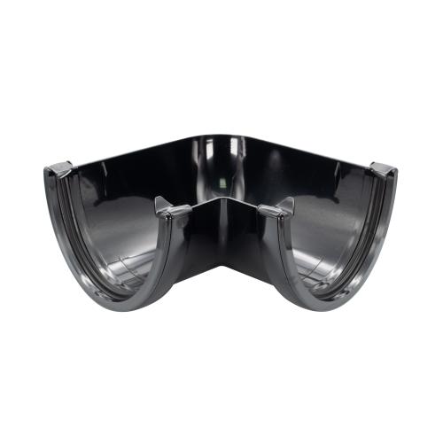 90* Angle Deepflow Gutter Black