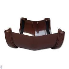 Floplast 135 Degree Angle Deepflow Gutter Brown