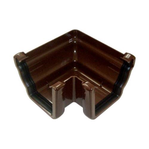 90* Ext Gutter Angle Ogee Brown