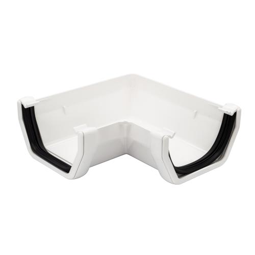 90* Gutter Angle Square White