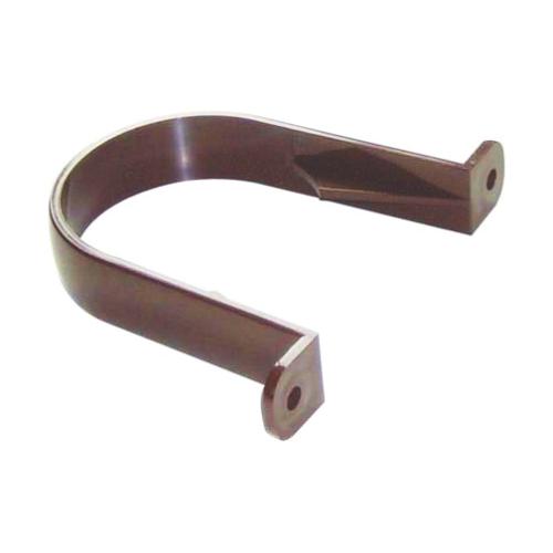 Clips 2 Screw Round Pipe Brown
