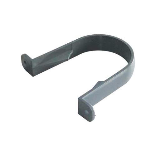 Clips 2 Screw Round Pipe Grey