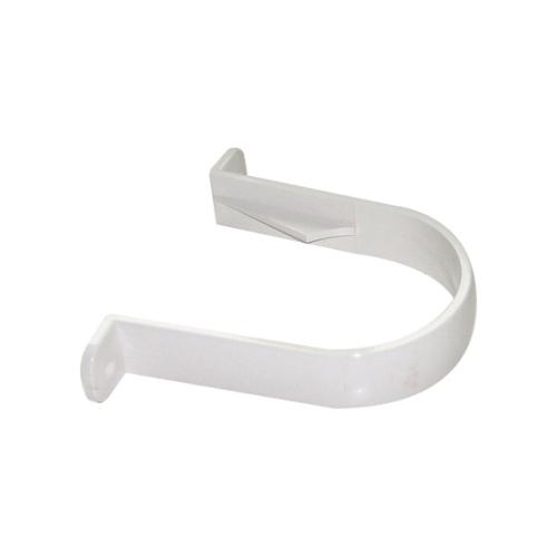 Clips 2 Screw Round Pipe White