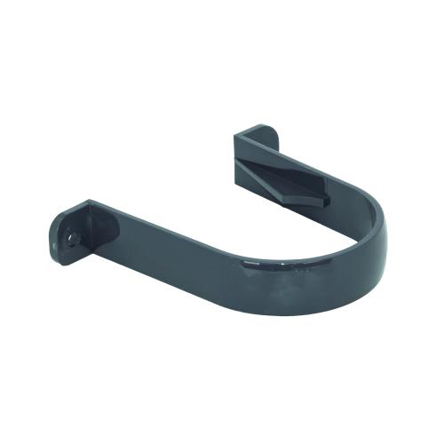 Clips 2 Screw Round Pipe Anthracite Grey