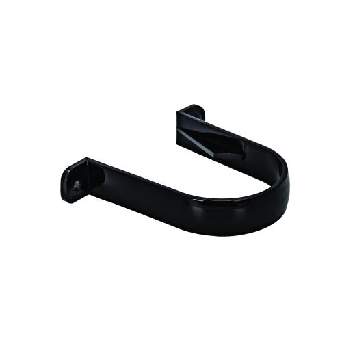 Clips 2 Screw Round Pipe Black