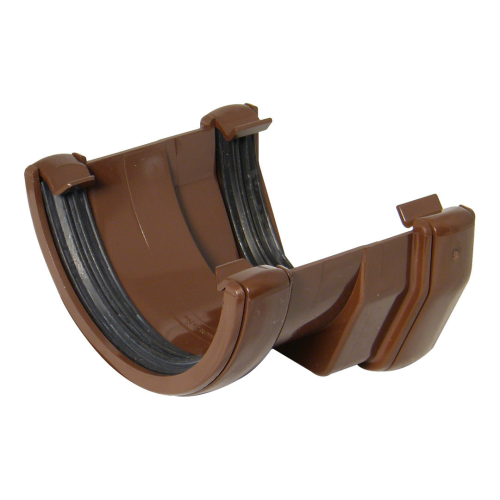 Square to Round Gutter Adaptor Brown