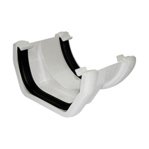 Square to Round Gutter Adaptor White